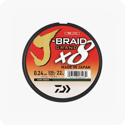 Daiwa J-Braid Grand X8 Dark Green (270 mt.)